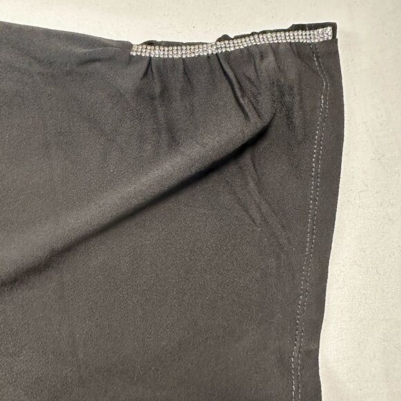 NWT Louise Paris Plus Size Black Cut Out Embellished Short Sleeve Blouse - 3XL - Picture 6 of 7